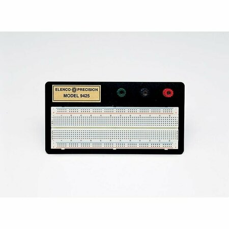 FREY SCIENTIFIC Elenco Breadboard, 7-1/4 x 3-3/4" , 830 Test Points 9425C